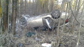 В Вологодском районе водитель «Ниссана» не справился с управлением и вылетел в кювет