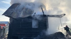 В Череповце мужчина погиб при пожаре в деревянном доме