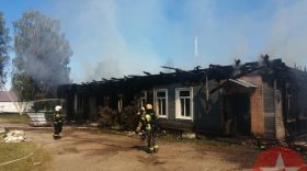 В Шекснинском районе сгорел дом культуры, отремонтированный в прошлом году