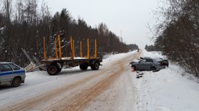 В Великоустюгском районе водитель ВАЗа погиб в ДТП с КамАЗом