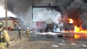 В Череповецком районе произошел пожар в пункте утилизации автомобилей