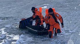 Два рыбака из Грязовца провалились под лед на мотобуксировщике
