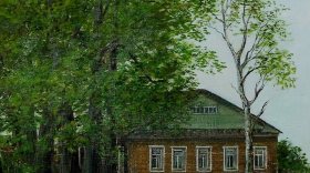 Вологодские дворики существующих и исчезнувших домов представлены на выставке живописи Ираиды Копьевой