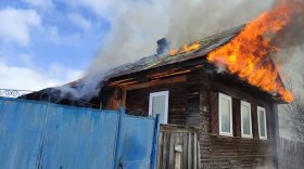В Устюженском районе из-за неисправности печи сгорел деревянный дом