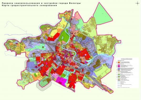 Карта градостроительного зонирования белгорода