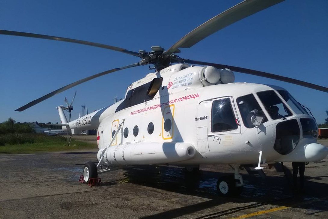Подростка, который попал в ДТП в Никольском районе, доставили с многочисленными травмами в Вологду на вертолете