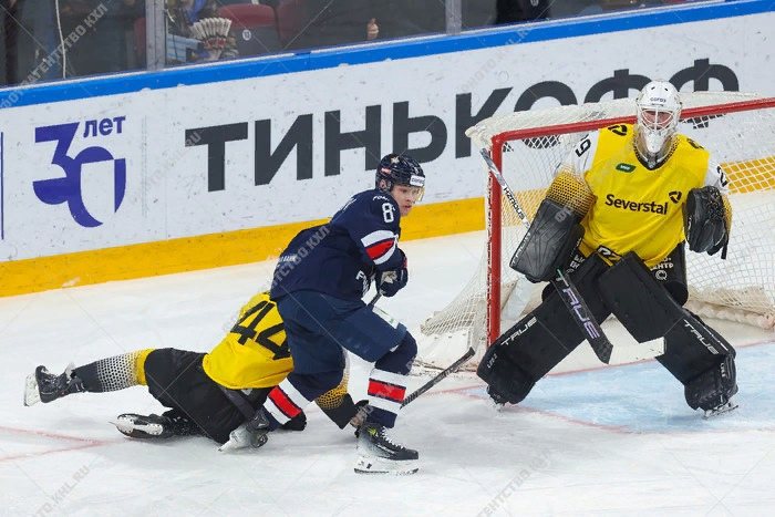 Хоккеисты череповецкой «Северстали» прервали семиматчевую победную серию