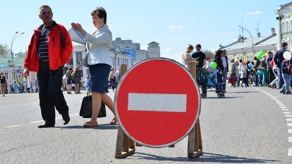 Завтра в Вологде снова ограничат движение транспорта в центре