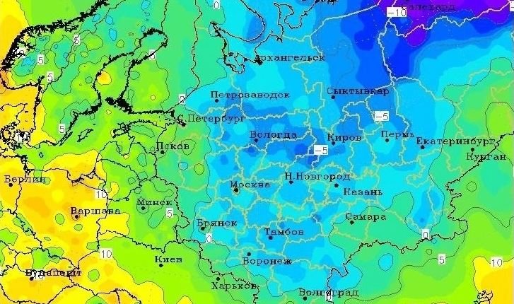 В Вологде сегодня ночью побит температурный рекорд 1942 года