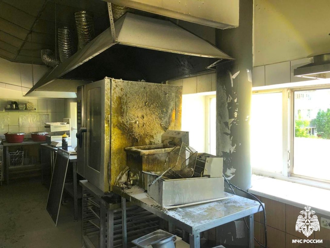 В череповецком кафе произошел пожар на кухне