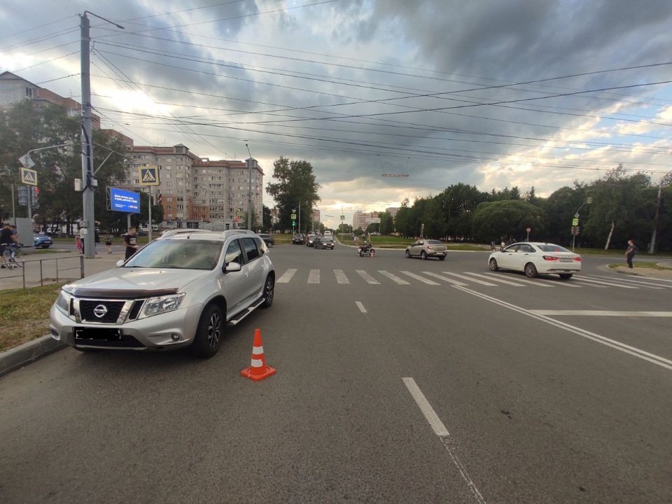 В Вологде мотоциклист пострадал в ДТП с легковушкой