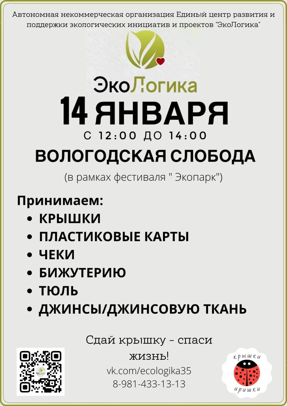 Сдать накопившееся за праздники вторсырье можно 14 января на фестивале  ЭкоПарк | newsvo.ru