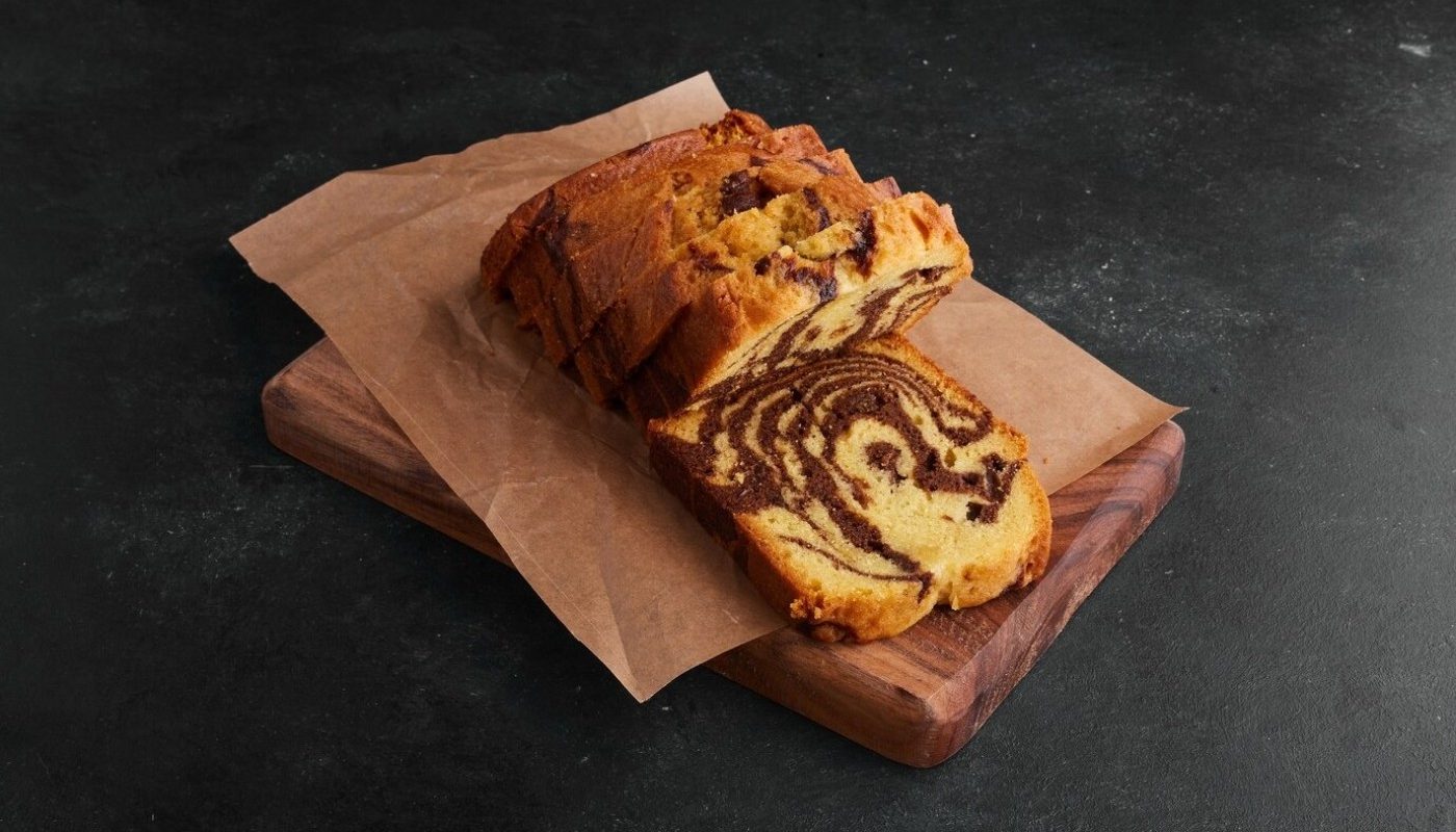 Мраморный кекс без слез! Это полосатое лакомство выпекается 35 минут, а съедается за 5 минут