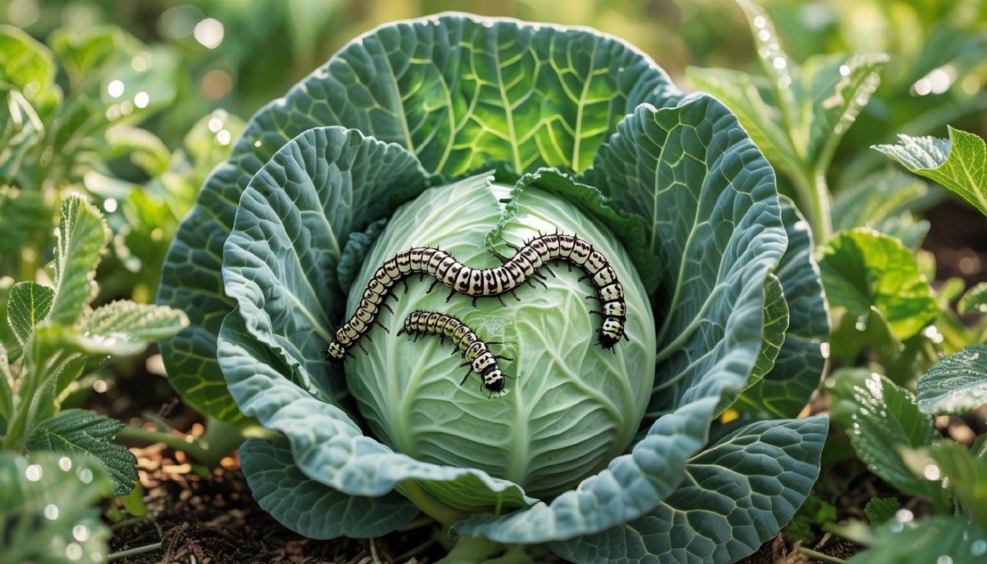 Всего 3 пшика и гусениц на капусте не останется: дешевое народное средство поможет вырастить целые кочаны