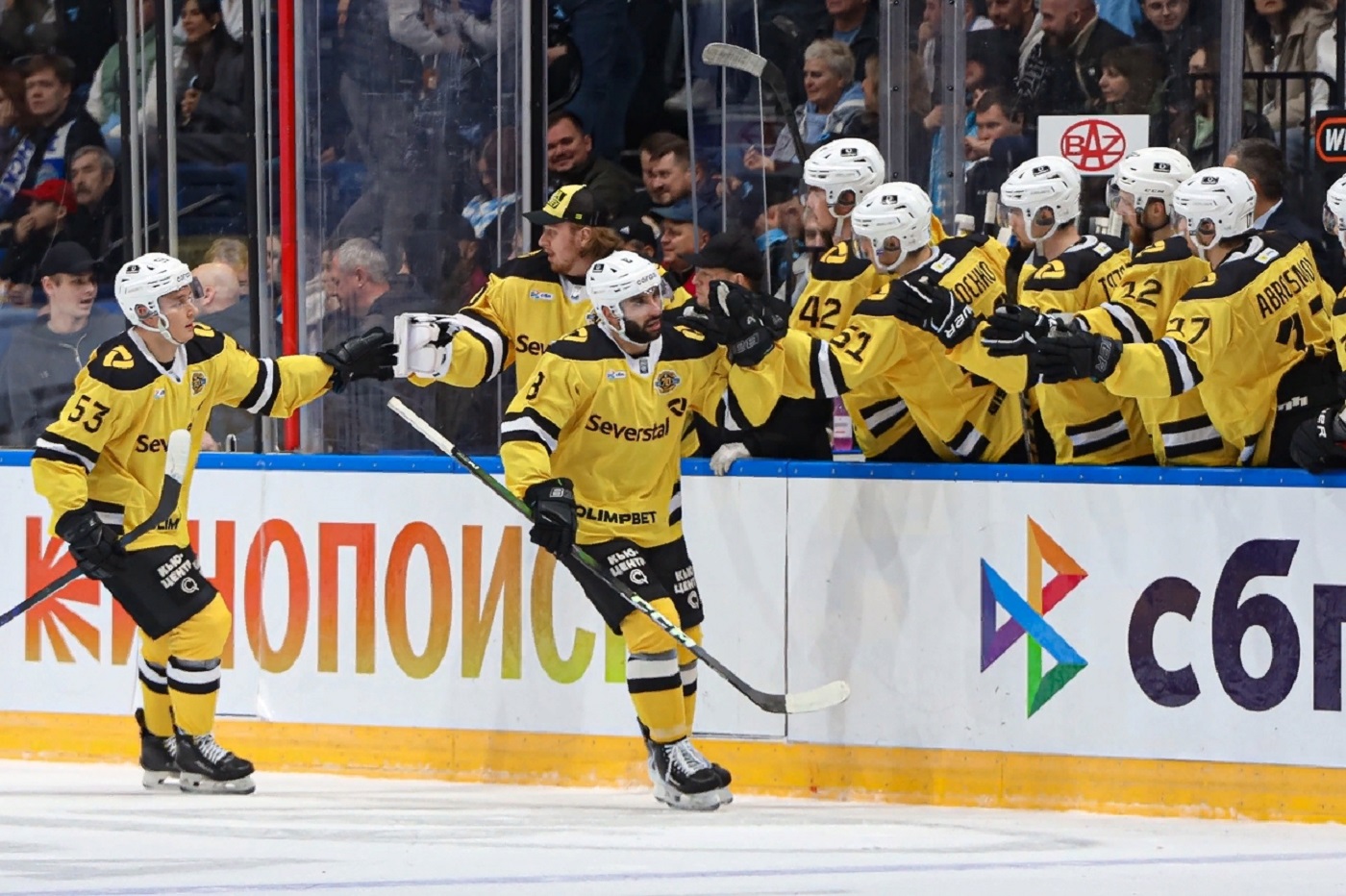 «Северсталь» проиграла минскому «Динамо» в регулярном чемпионате КХЛ