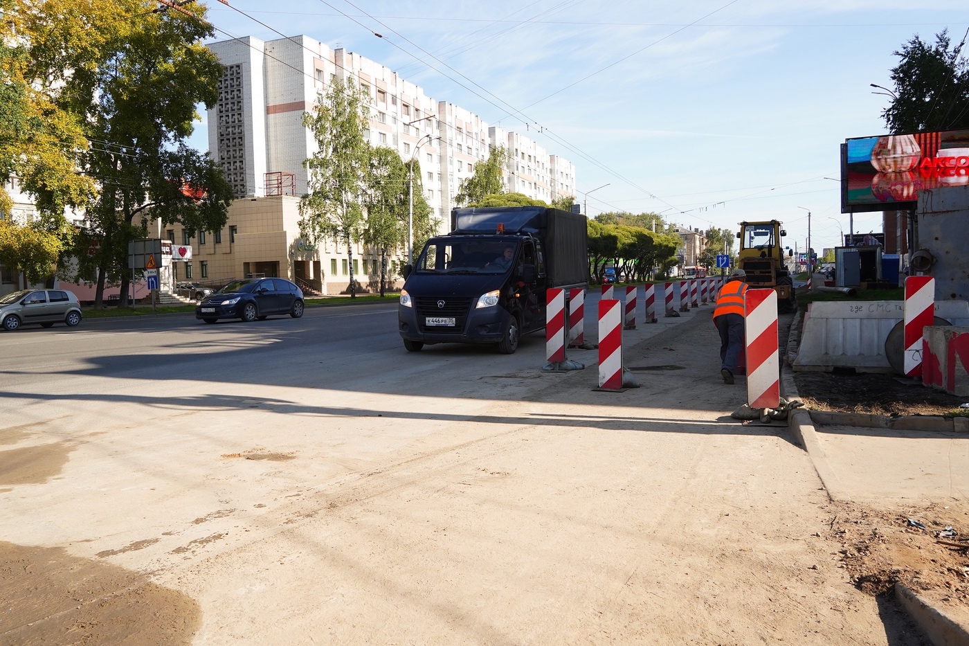 В Вологде стартовал второй этап замены коллектора на перекрестке Ленинградская — Петина