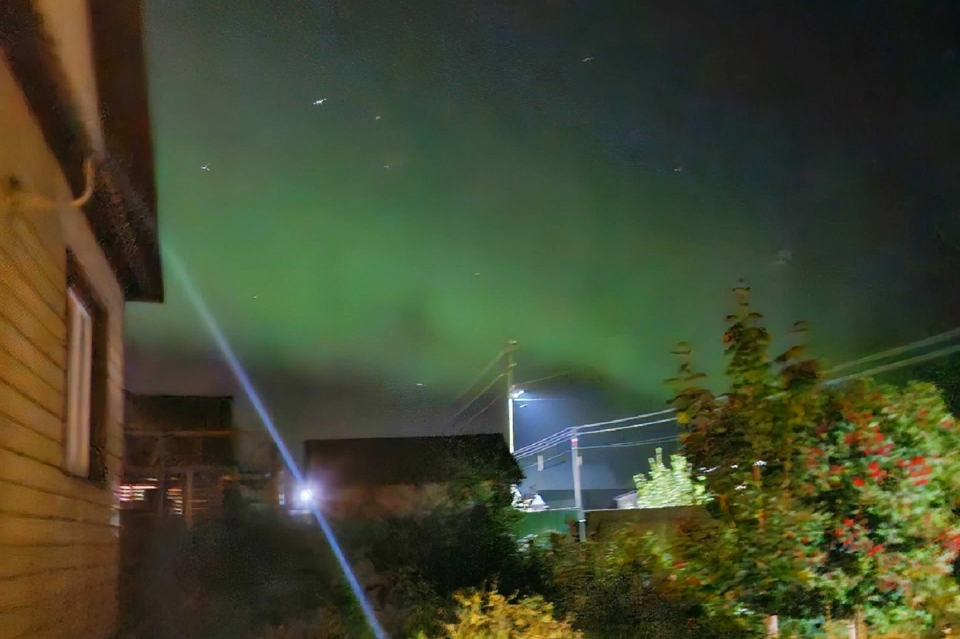 Полярное сияние могли наблюдать вологжане в разных округах области