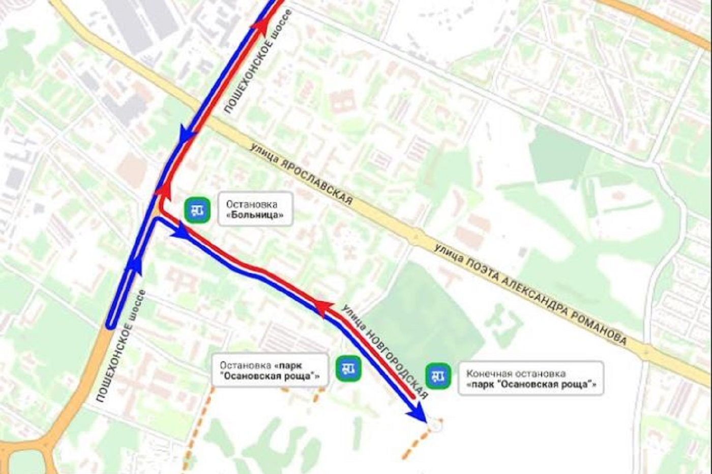 В Вологде продлят маршрут автобуса №6