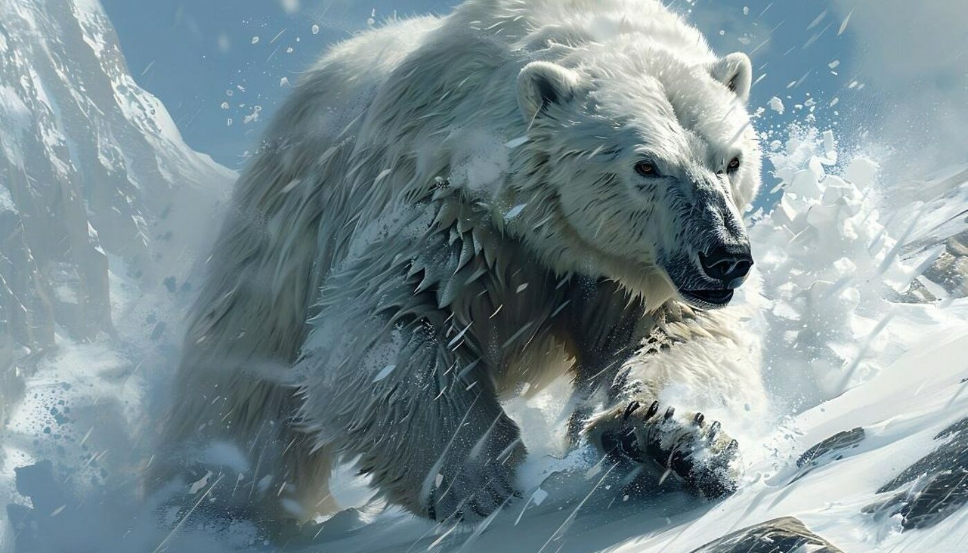 Муха помогла выгнать белого медведя, который вломился в дом к полярникам