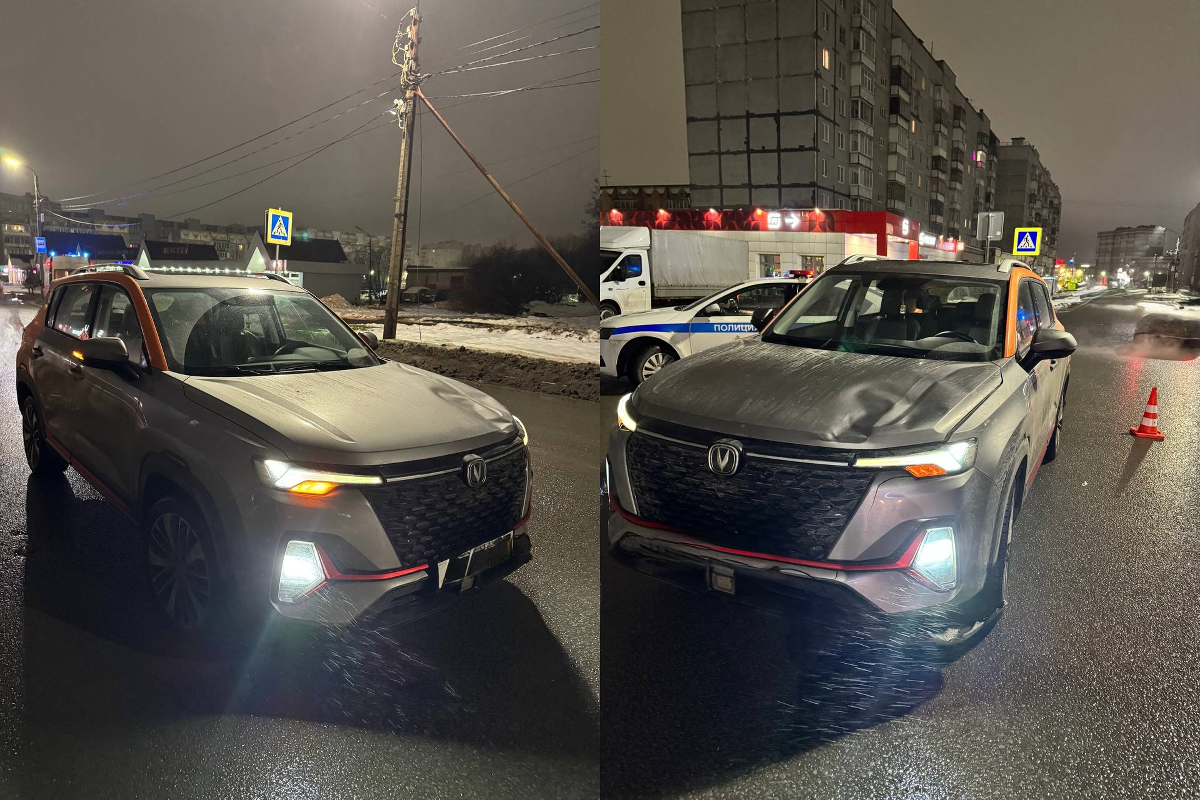 В Череповце пенсионерка в пять утра перебегала дорогу и помяла машину