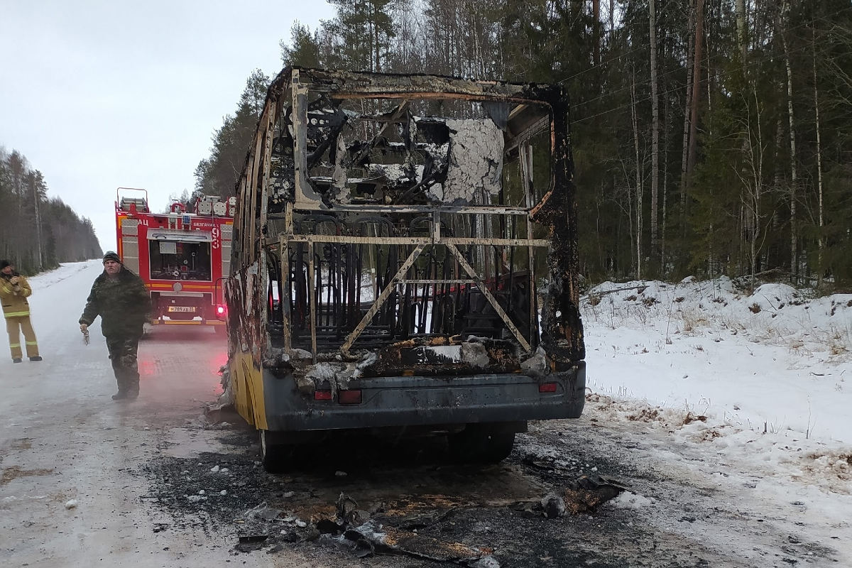 Вологодские дети спаслись из горящего автобуса