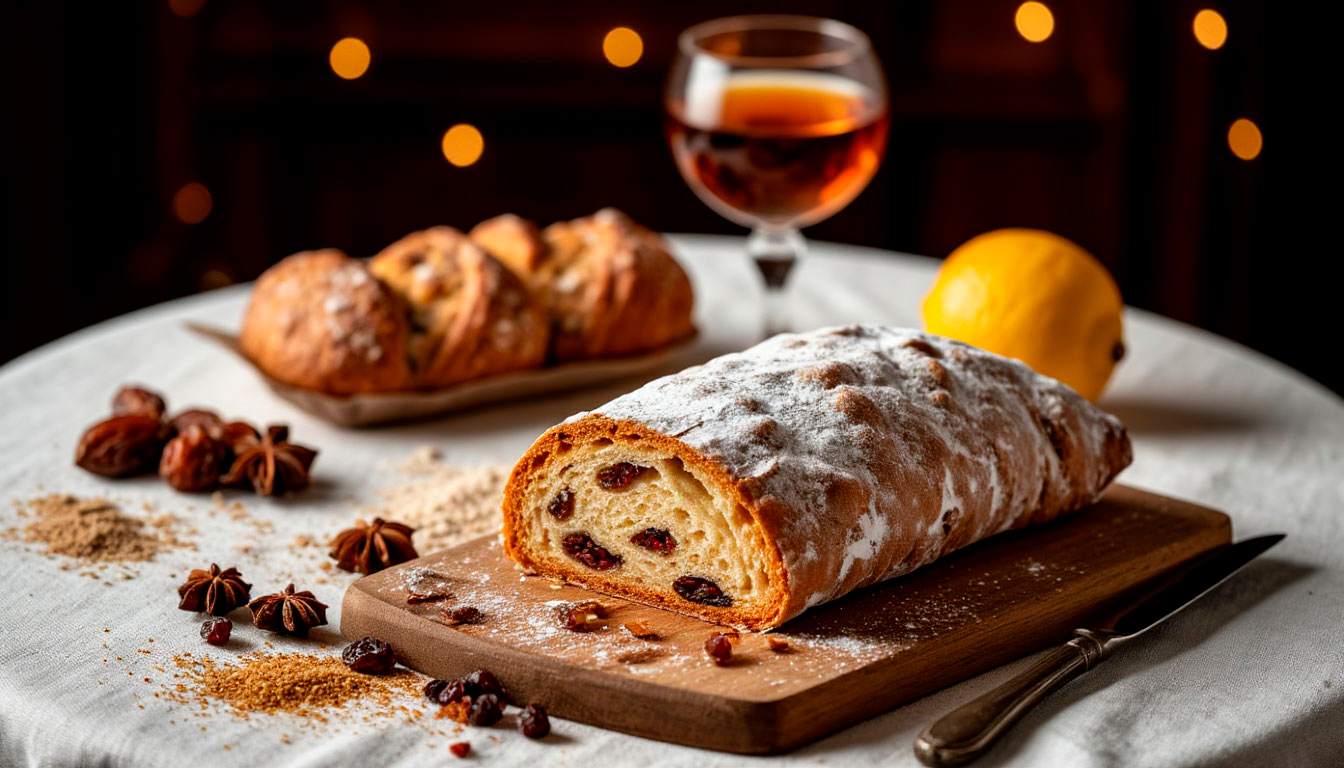 Штоллен к Рождеству: творожная версия с алкоголем