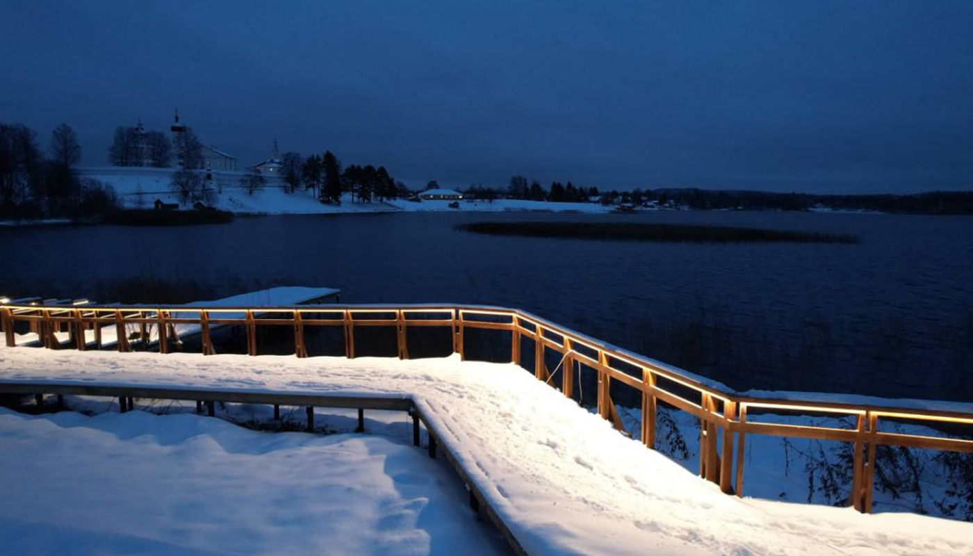 В Кирилловском округе открылся новый парк «Берег Дионисия»
