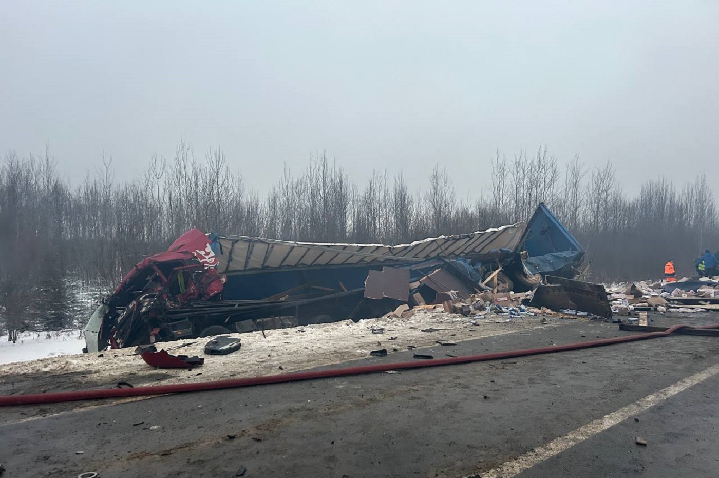 Страшная авария с участием грузовиков произошла в Грязовецком округе
