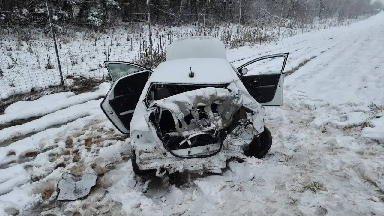 Под Шексной водитель и пассажиры легковушки выжили в лобовом ДТП с грузовиком