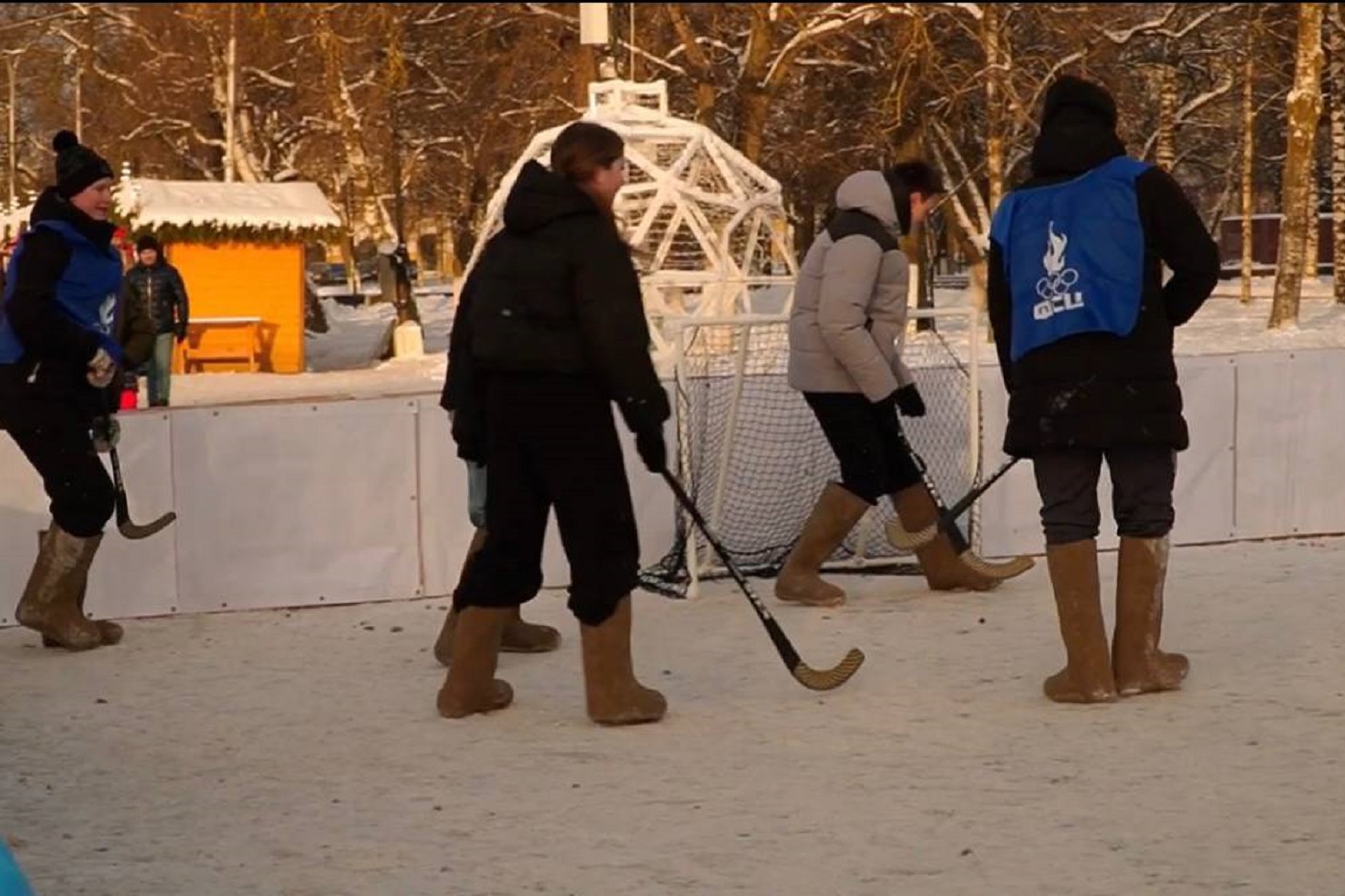 Вологжане впервые наваляли друг другу на центральной площади города