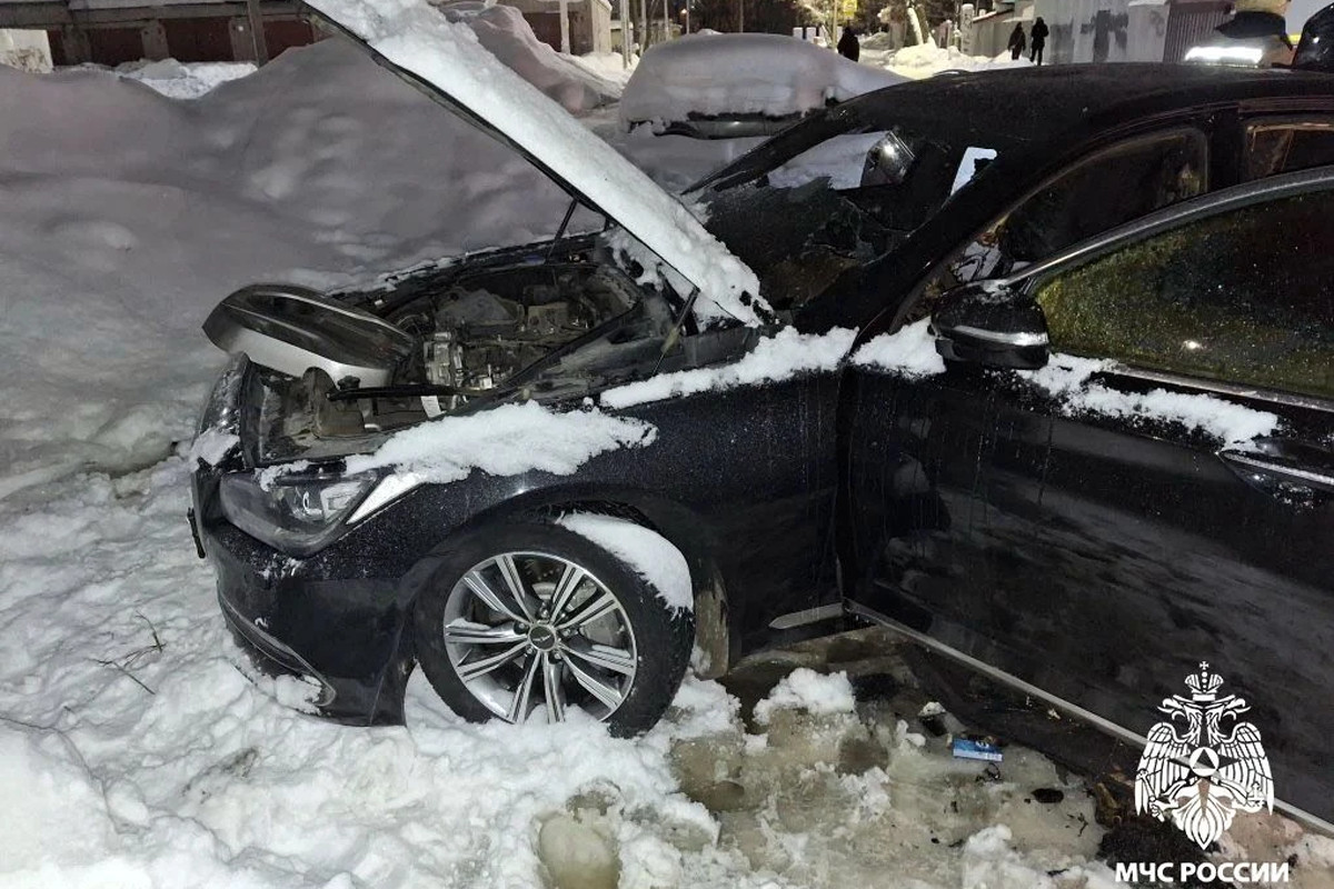 В Вологде сожгли машину