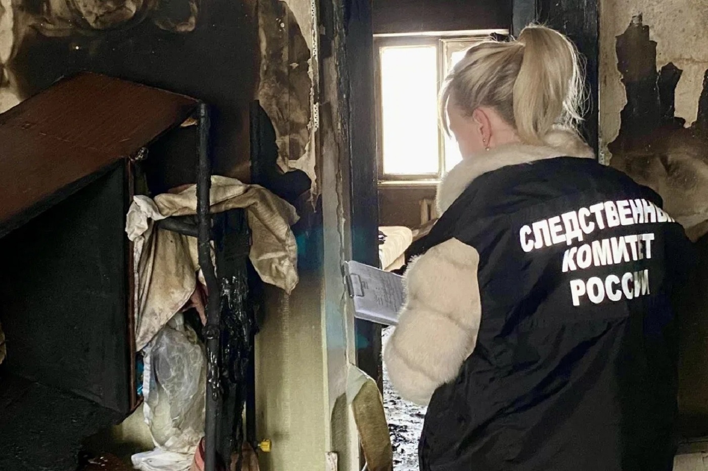 Пожилая женщина погибла во время пожара в Вологде