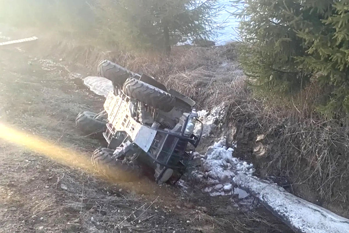 Под Вологдой пьяный на квадроцикле пытался скрыться от полиции