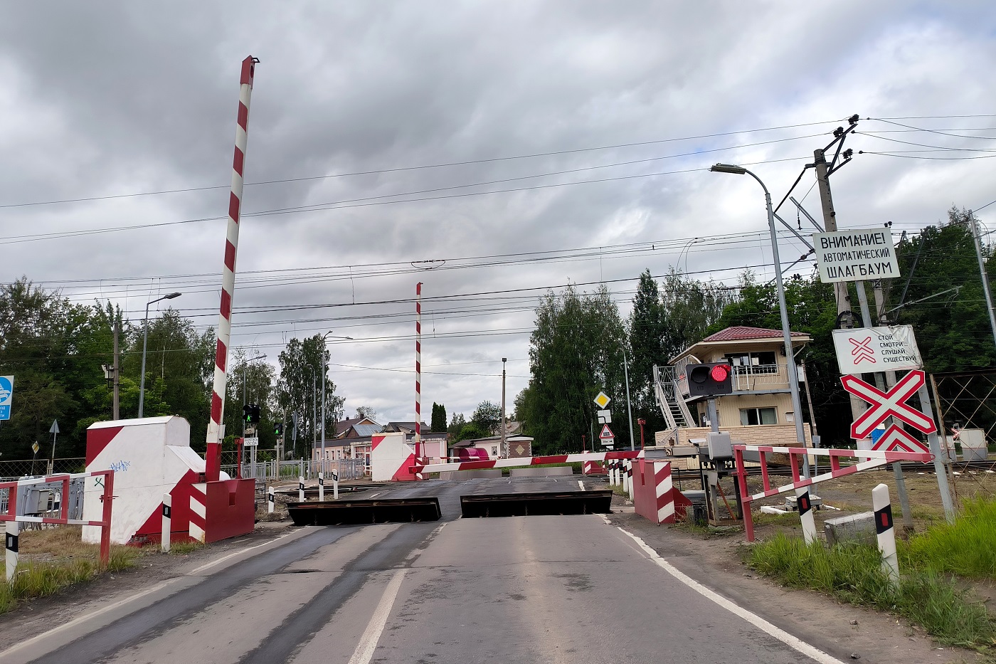 В Шекснинском округе сегодня закроют железнодорожный переезд