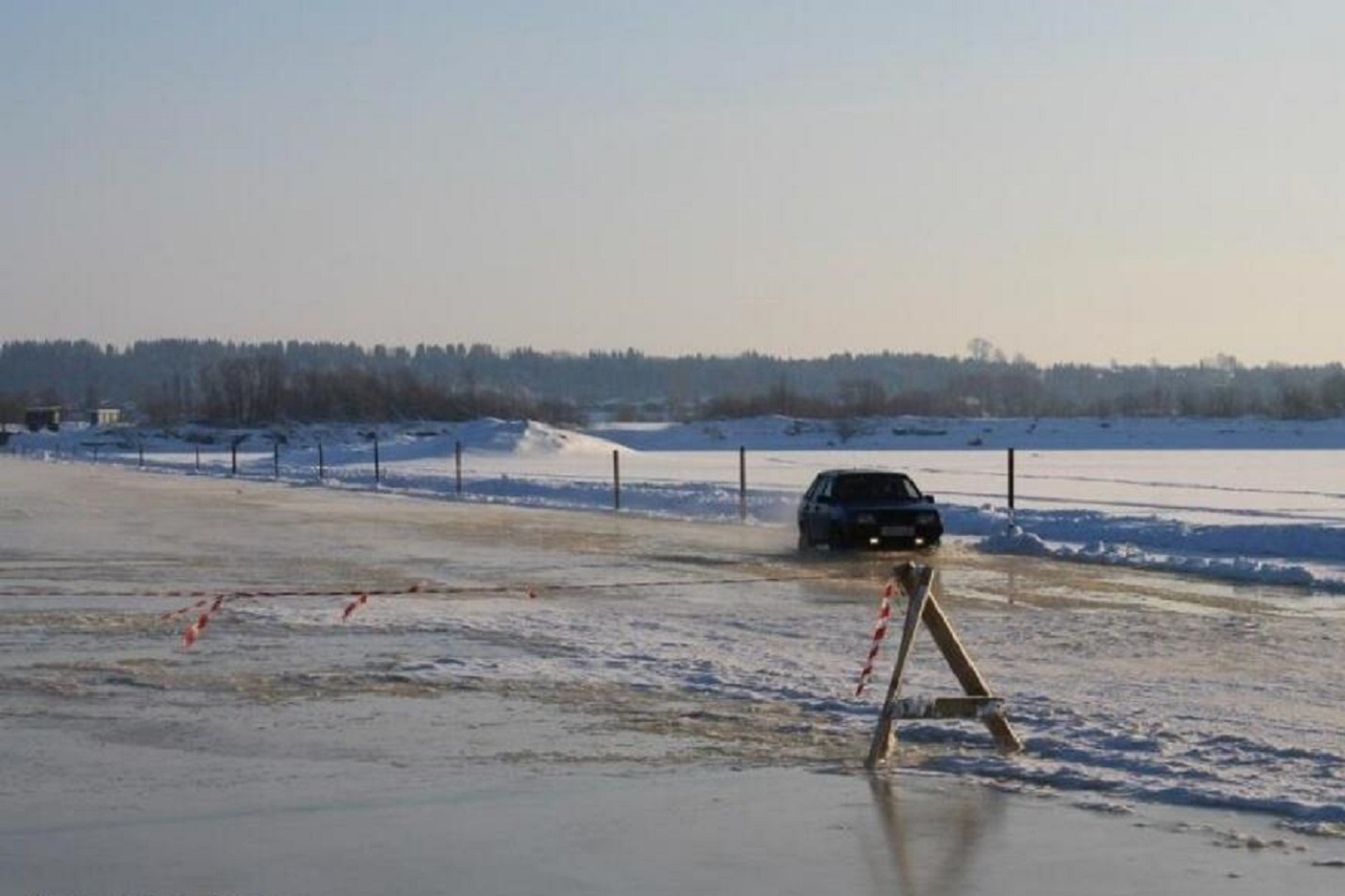 В Вологодской области закрыли все автомобильные ледовые переправы