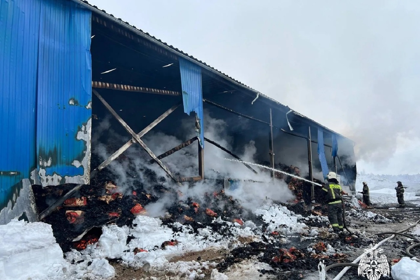Крупный пожар произошел накануне в Вологде