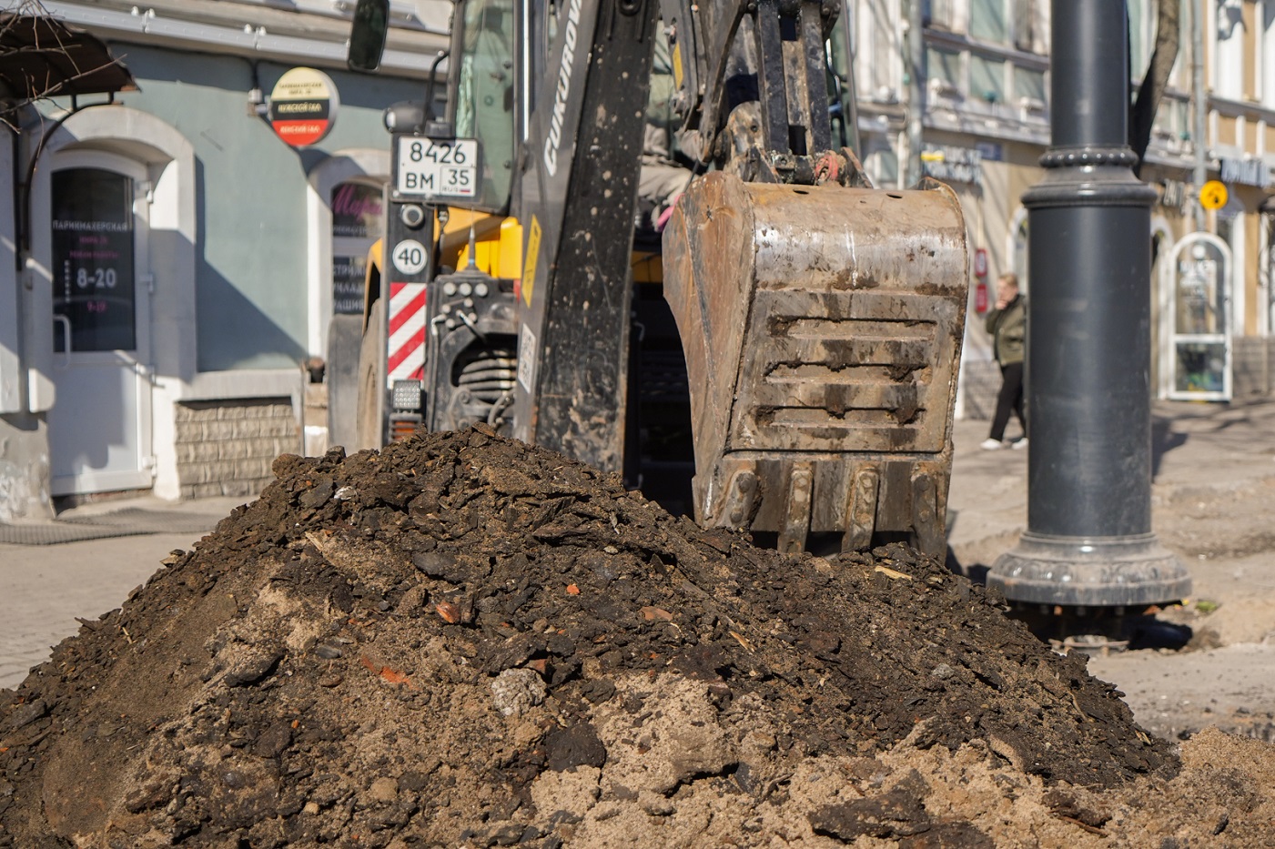 В Вологде продолжился ремонт улицы Мира