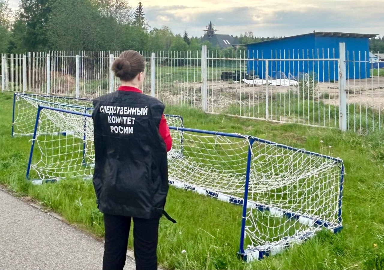 В Сямже на школьника упали футбольные ворота