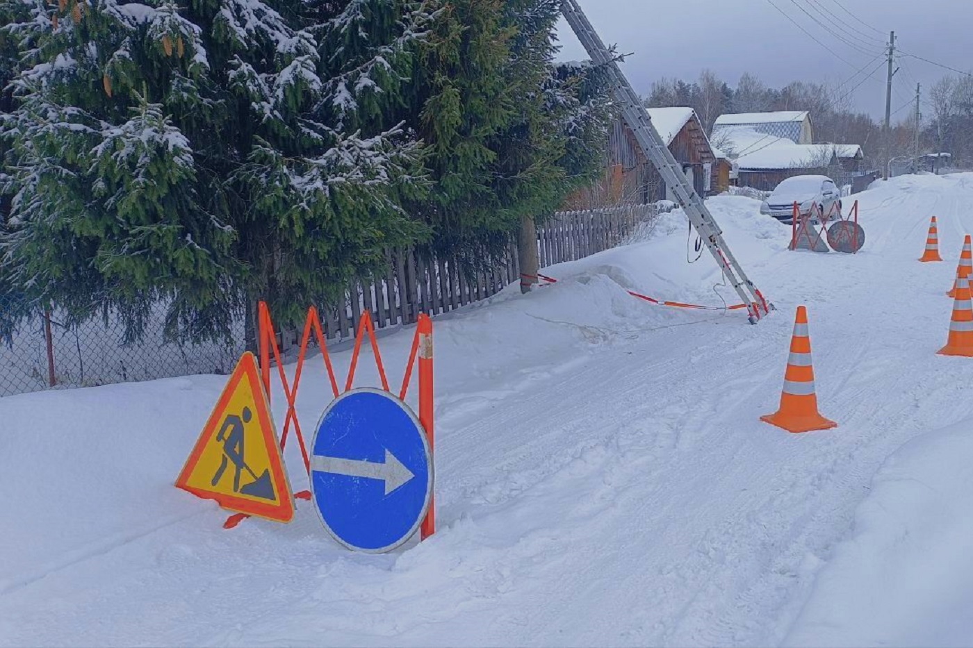 Все улицы посёлка Белоусово под Вытегрой охвачены оптикой