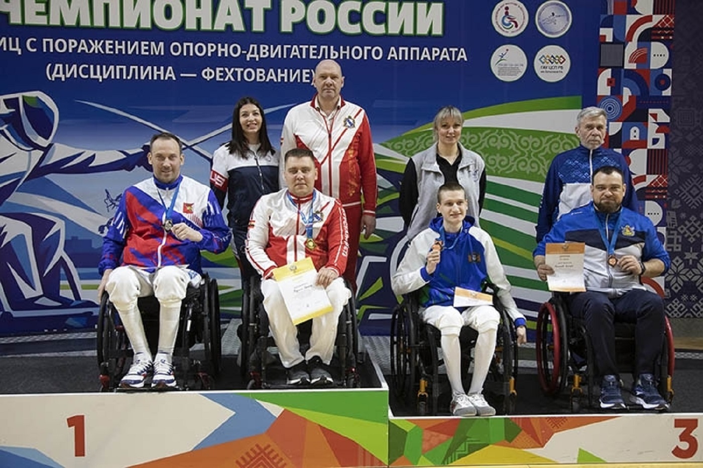 Вологодские саблисты на колясках завоевали три серебра Чемпионата России