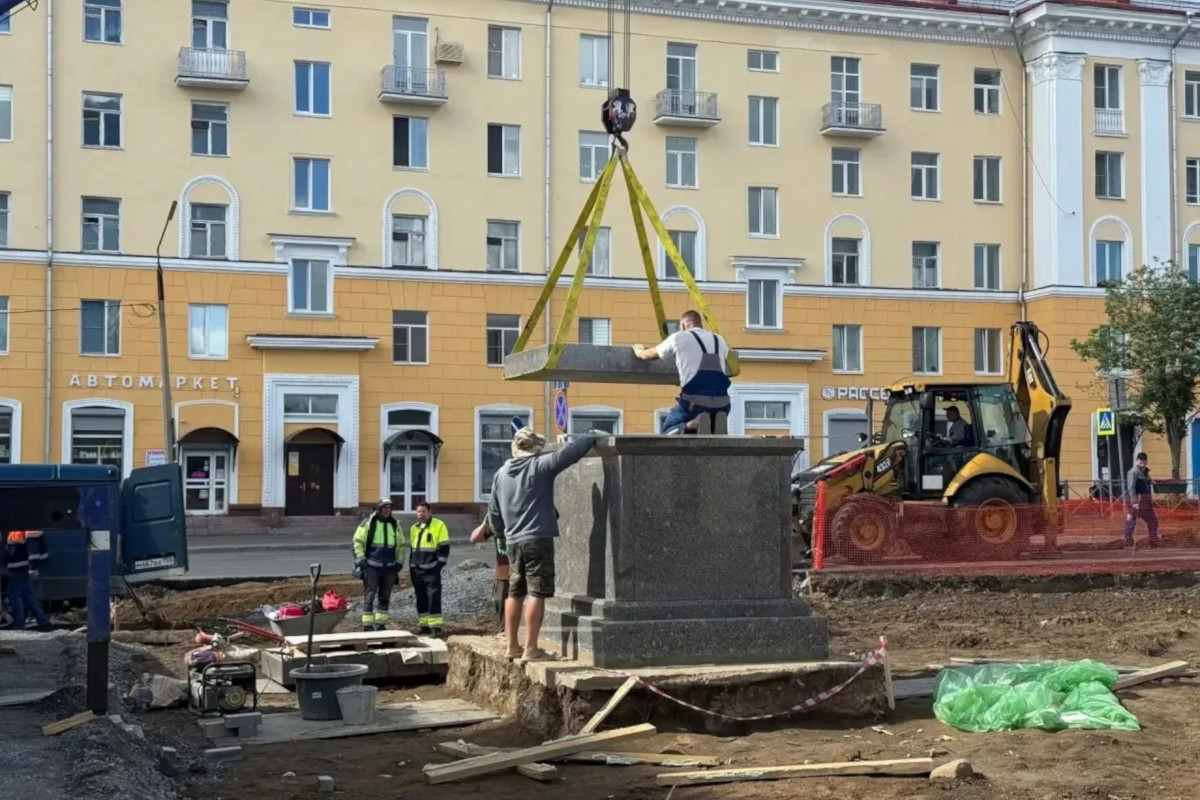 В Череповце приготовили постамент для Сталина