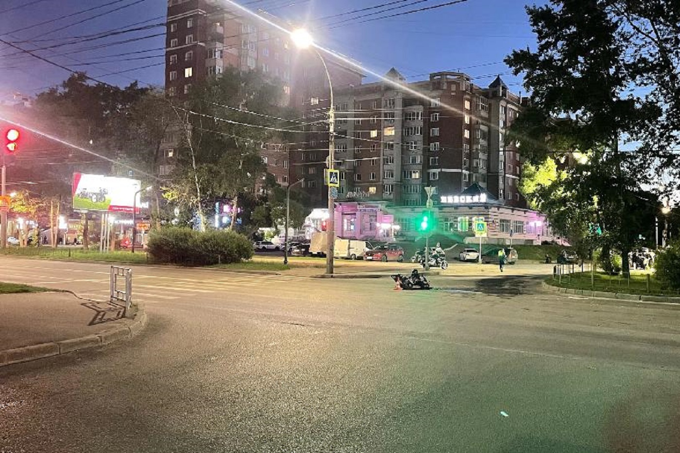 Иномарка сбила мотоциклиста в Вологде