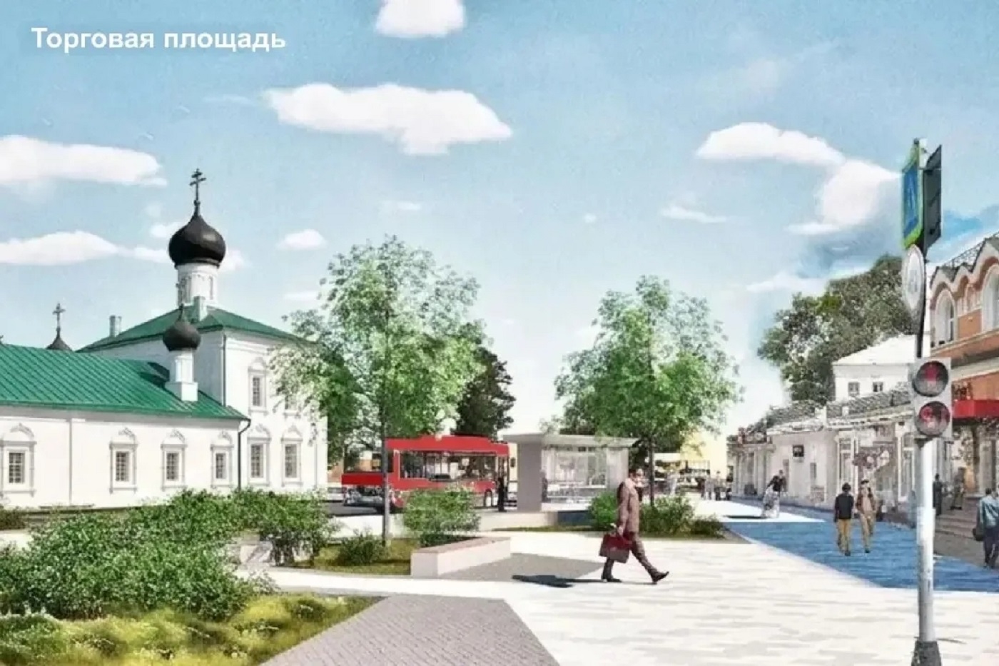 В Вологде благоустроят территорию Торговой площади