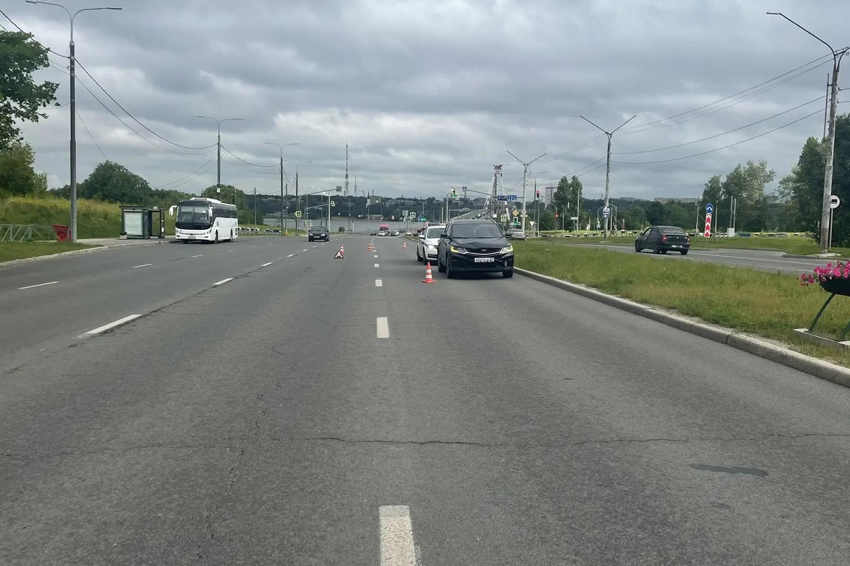 В Череповце на Октябрьском проспекте сбили нарушительницу