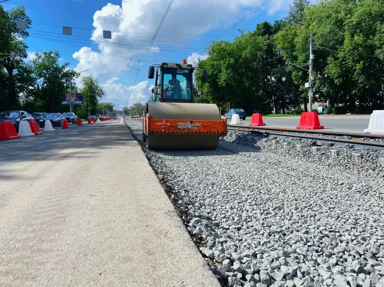 В Череповце продолжается реконструкция проспекта Победы