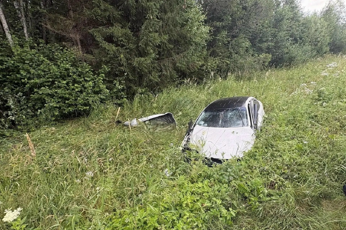 В Кирилловском округе мужчина погиб в ДТП, вылетев из автомобиля
