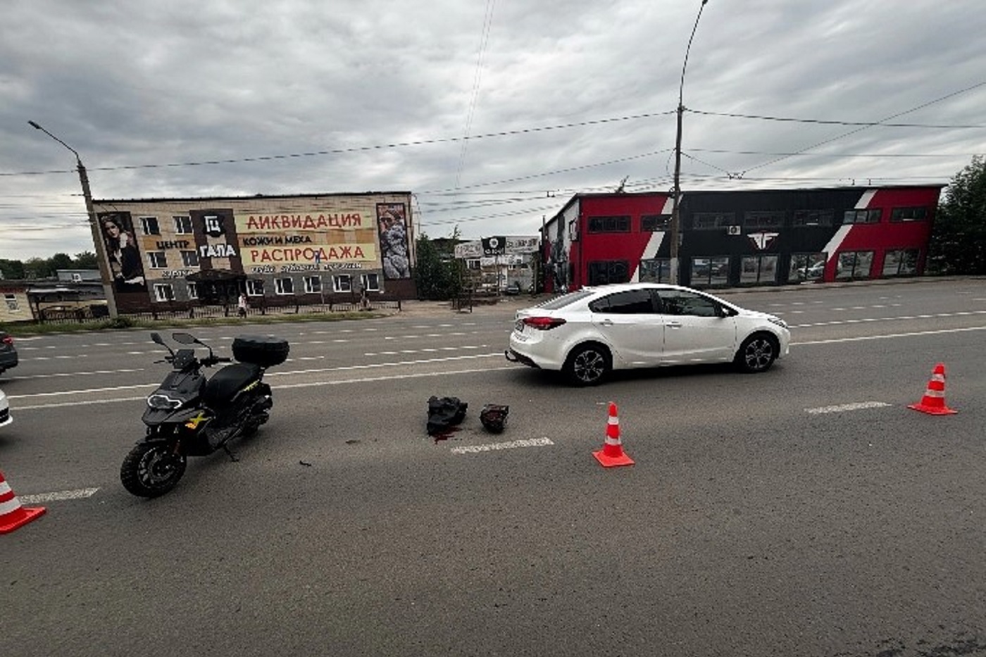 Мотоциклист попал в ДТП в Вологде