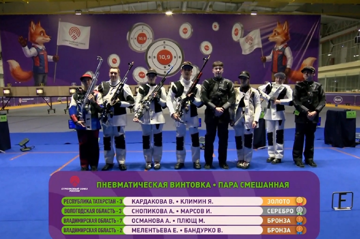 Сборная Вологодчины завоевала серебро Чемпионата России по пулевой стрельбе