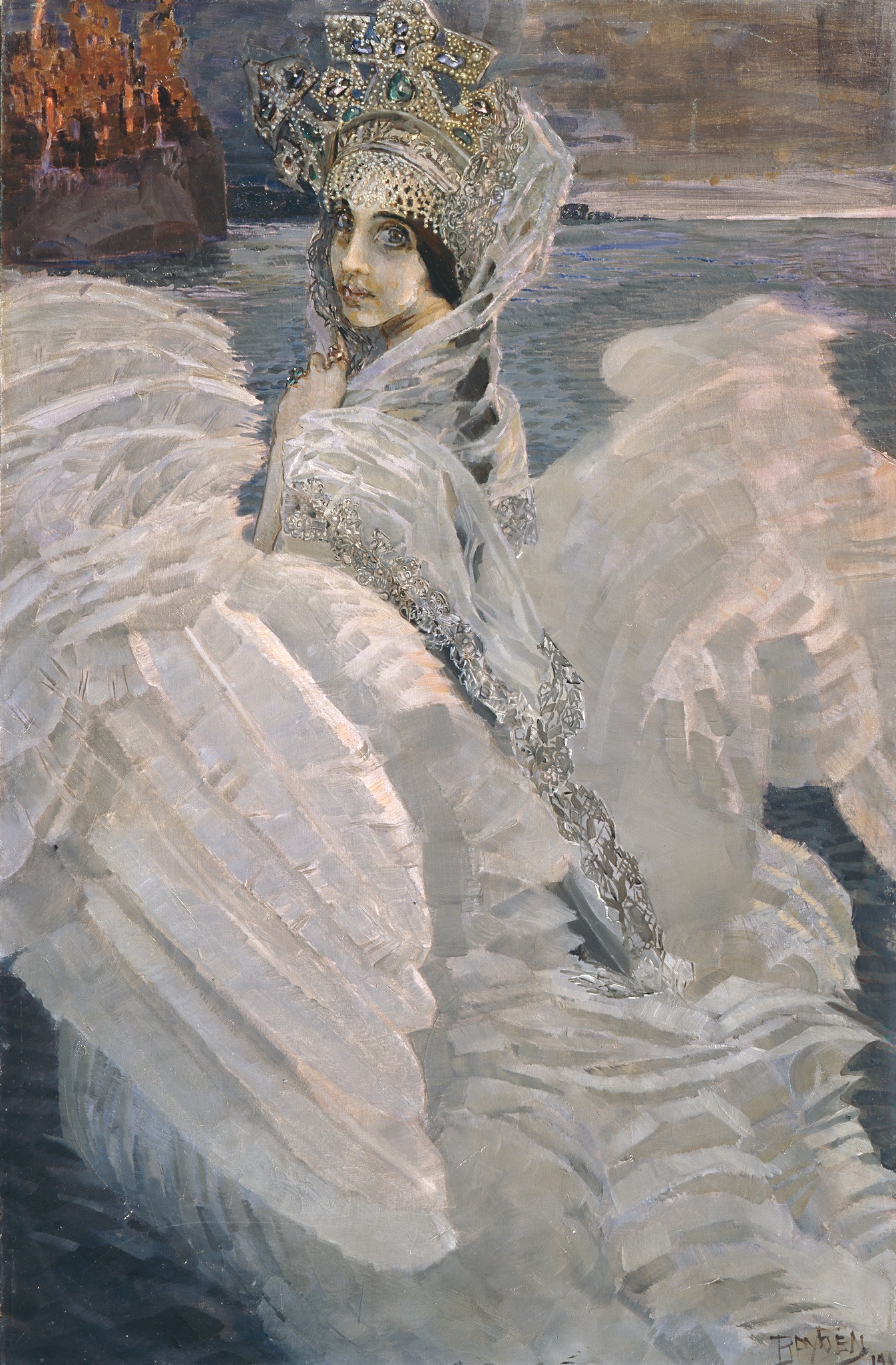 Tsarevna-Lebed_by_Mikhail_Vrubel_(brightened)