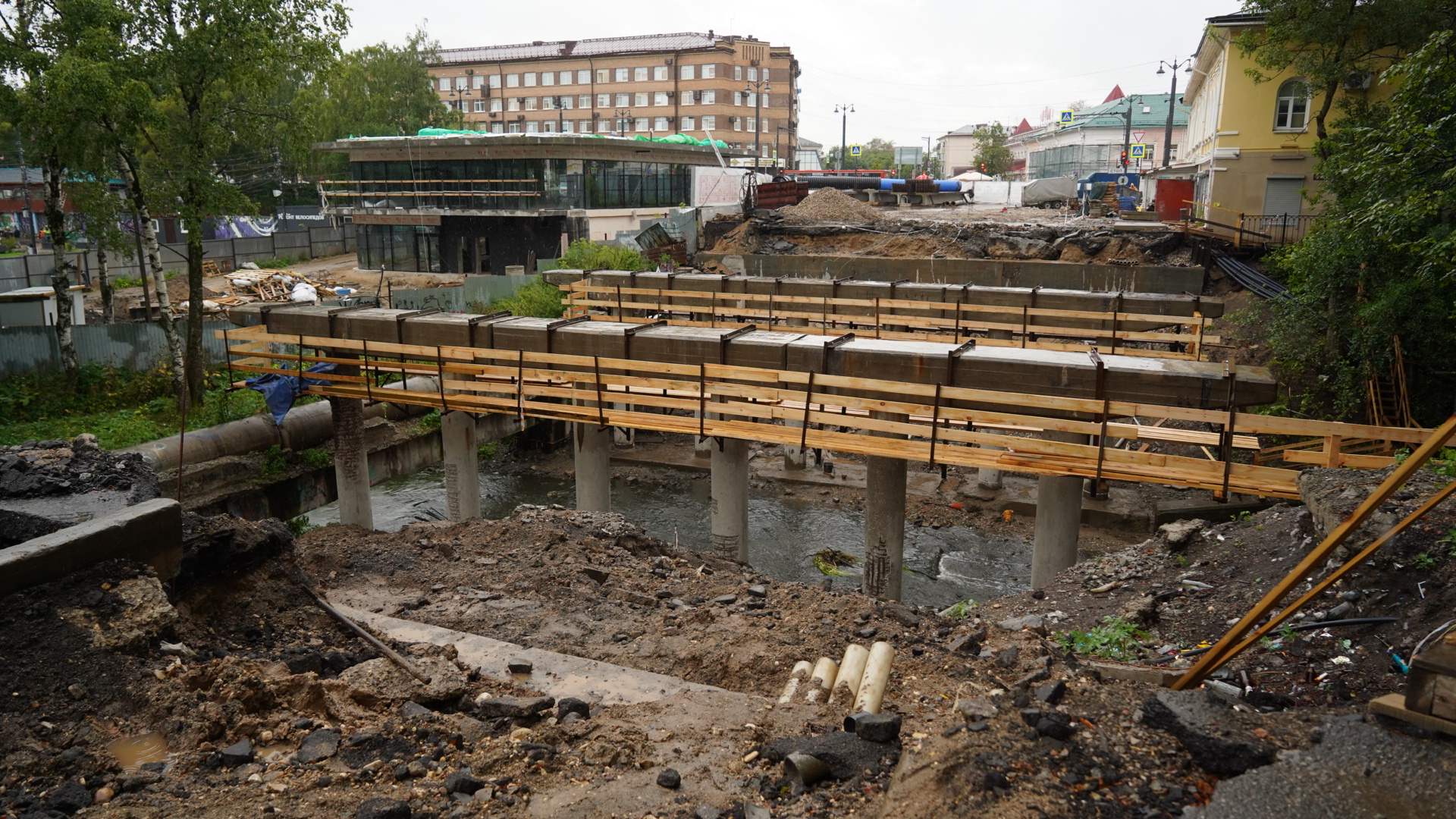 Ремонт Мяснорядского моста в Вологде идет по графику